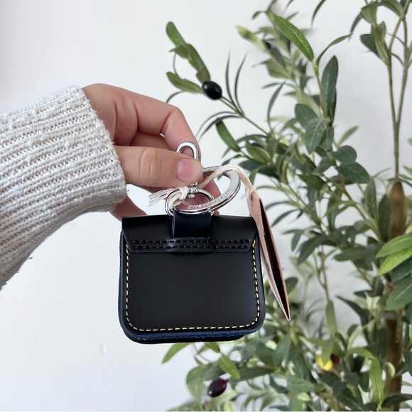 Dr. Martens Black Leather Mini Bag Keychain - Picture 3 of 6